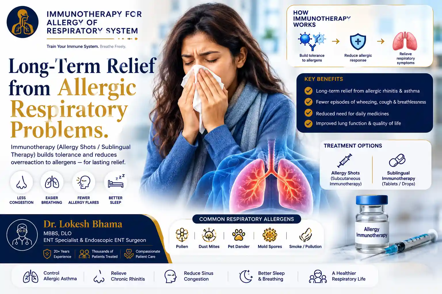 Allergen immunotherapy treatment for nasal allergy under ENT care in Thane