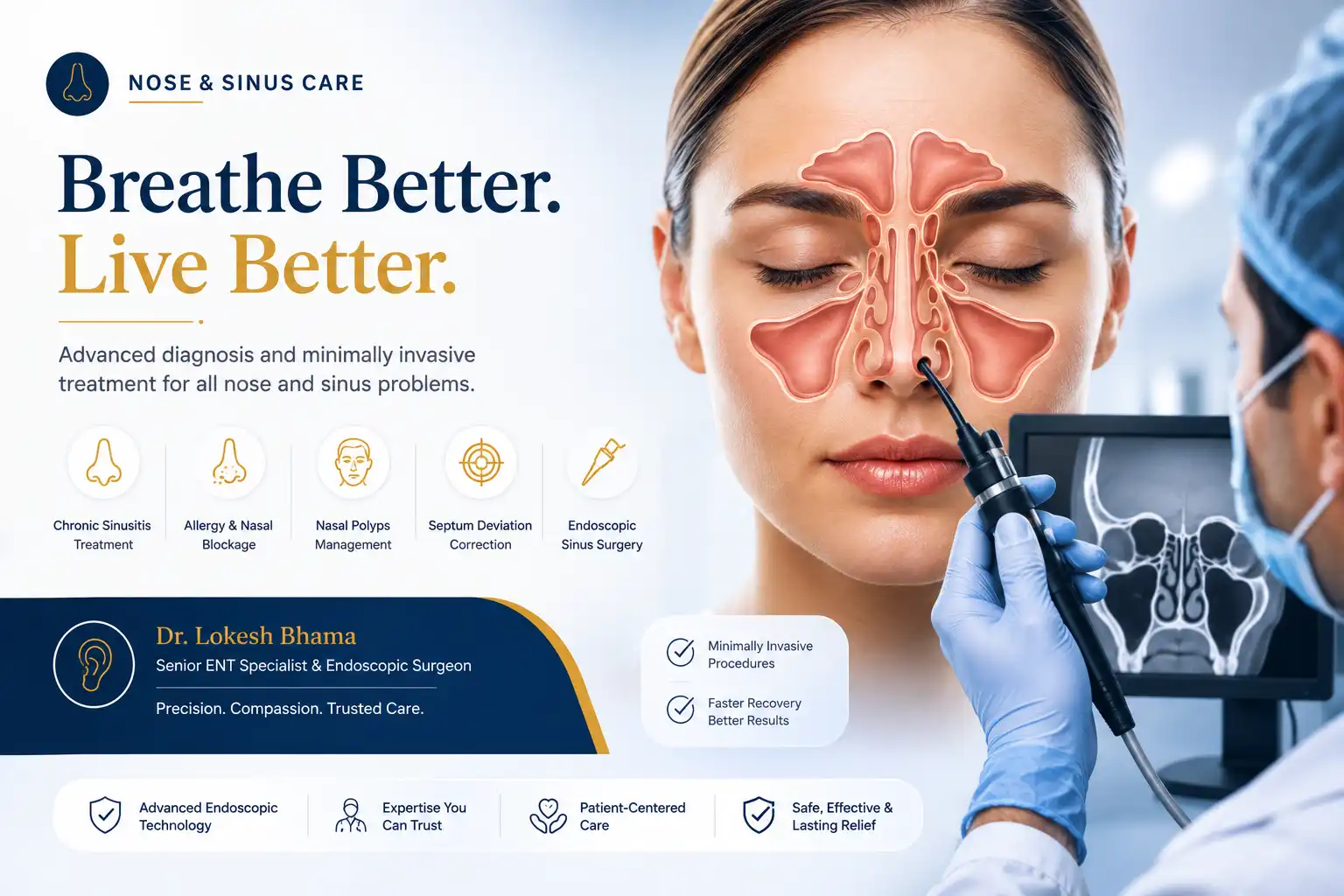 Nose and sinus care by Dr. Lokesh Bhama, ENT Specialist in Thane